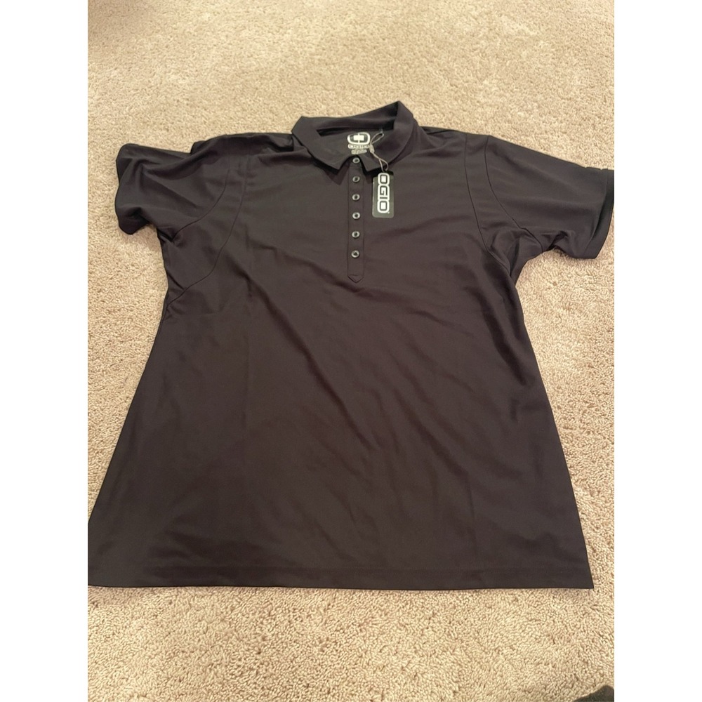 OGIO Men's Black Performance Golf Polo Shirt Short Sleeve Size 2XL NEW
